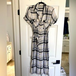 Anthropologie Cloth & Stone Hannah Midi Shirt Dress